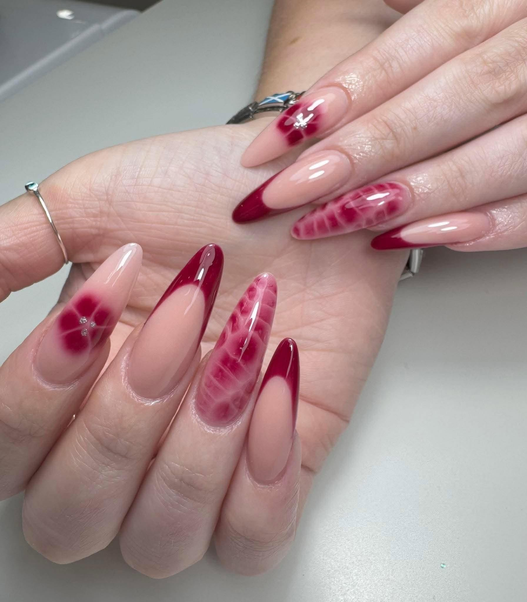 Elegant French manicure